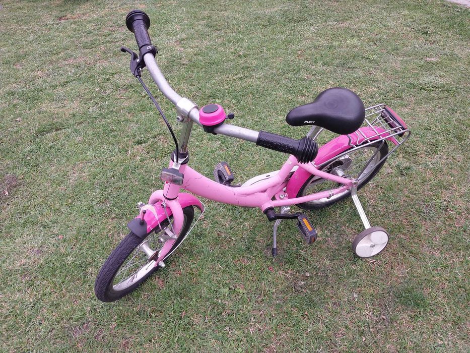 Rower dziecięcy PUKY 16 Alu Lillifee Różowy kółka boczne