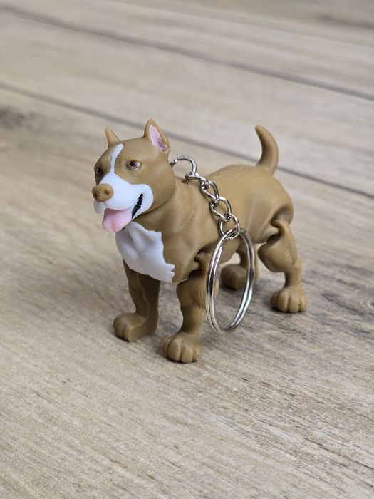Breloczek Pitbull 3d - Brelok Druk3d fidget Keychain mixGadzet