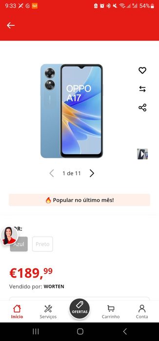 Oppo  phone A17 64 gb
