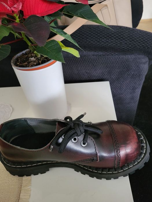 Buty Glany Steel niskie bordowe rozm. 39