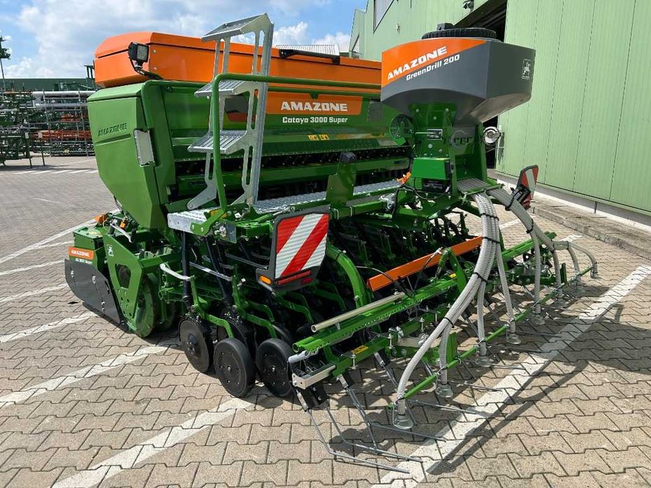 Agregat uprawowo-siewny Amazone KG 3001 Super + Cataya 3000 Super + GreenDrill 200-E