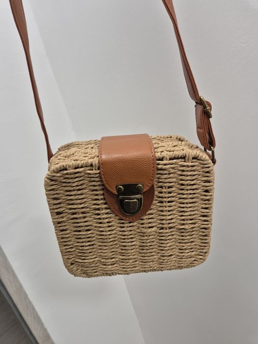 Torebka pleciona koszyczek