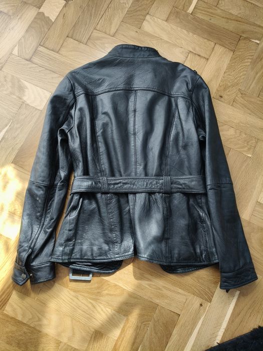 Leather jacket kurtka skórzana skóra Stradivarius M