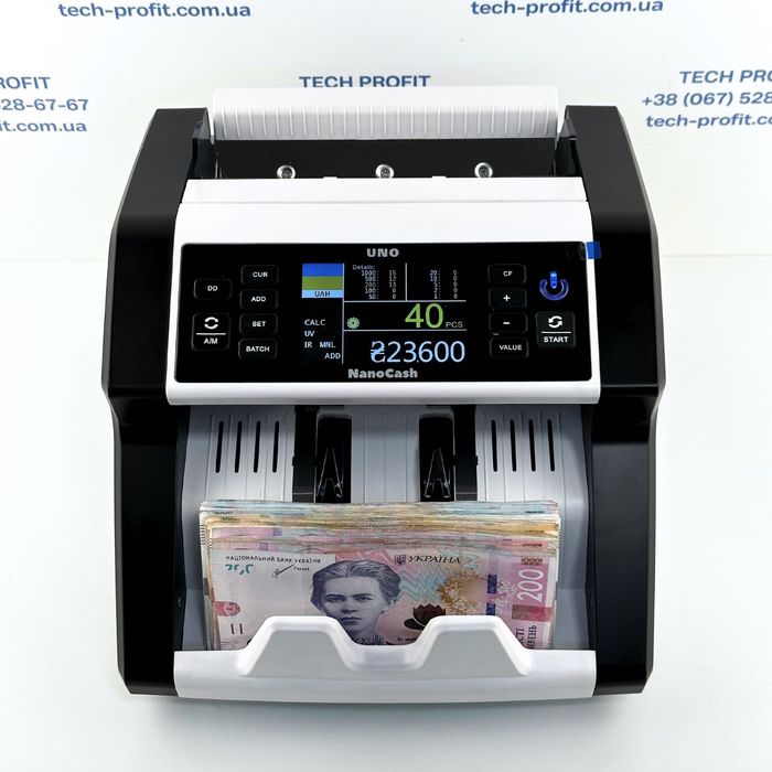 NanoCash UNO Лічильник банкнот з калькуляцією та детекцією