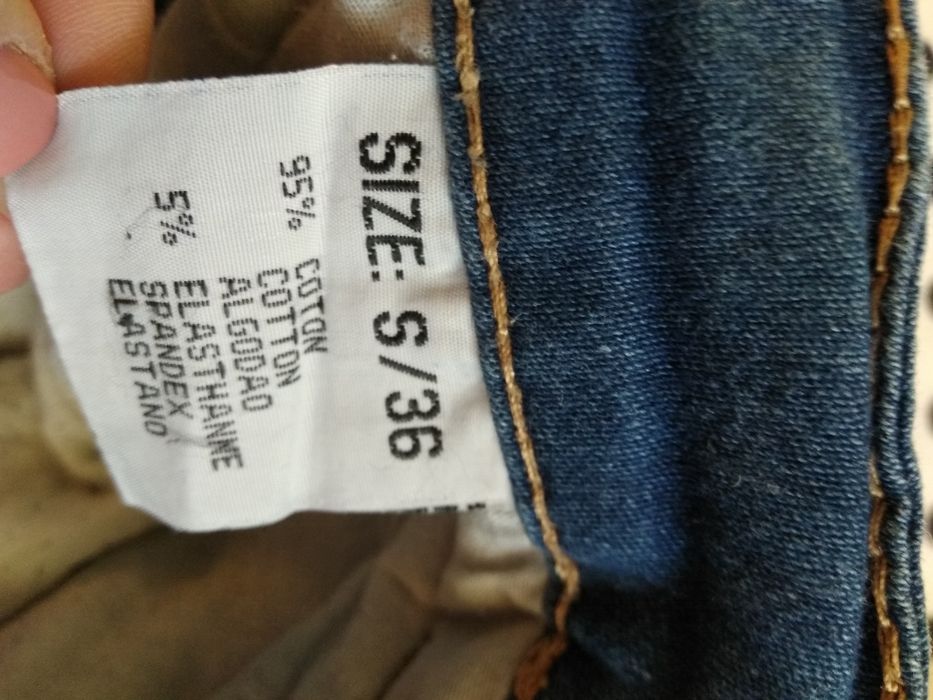 Spodnie jeansowe jeansy granatowe r. S 36 Aureus jeans
