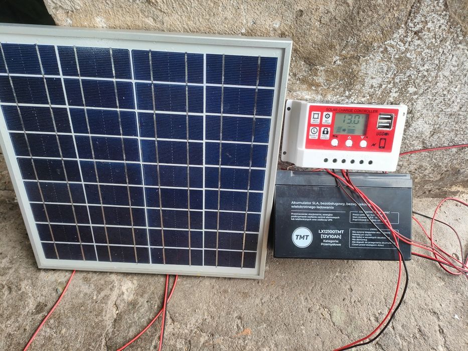 Zestaw solarny 10w 10ah