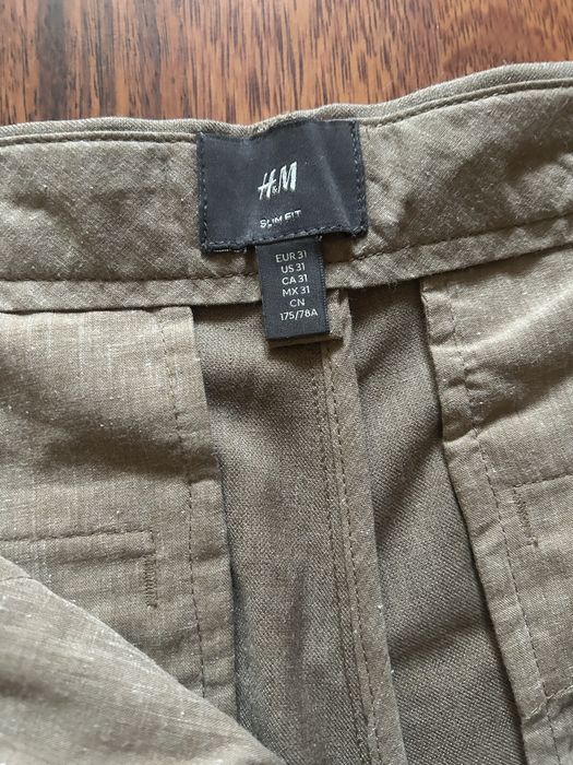 Мужские брюки H&M Slim Fit, размер EUR 31