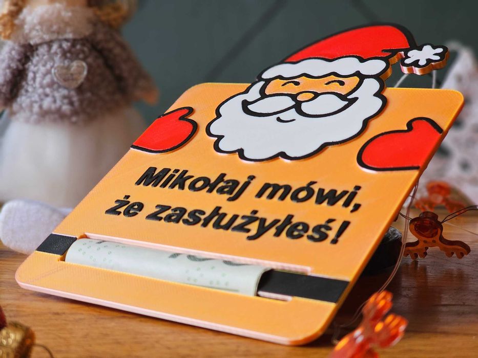 Bon podarunkowy na pieniądze. Wydruk 3D