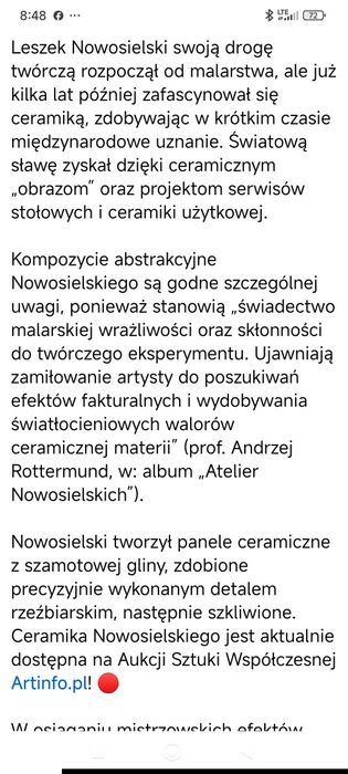 Talerz pikasiak  - Wałbrzych - Leszek Nowosielski