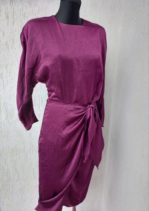 Sukienka satynowa, wesele w roz S/M.