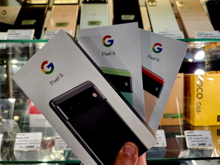 Google Pixel 6 8/128Gb orig EU Black,Seafoam,Coral New Опл. частинами!