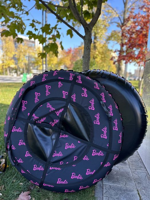 Тюбінг 120см Барби , ватрушка, плюшка для снега, тюбинг, таблетка
