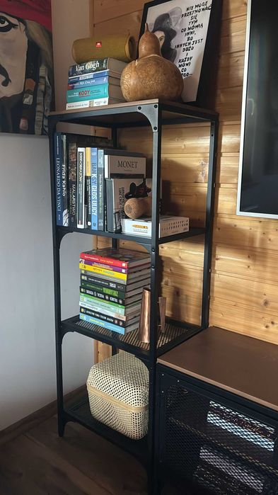 regał czarny IKEA