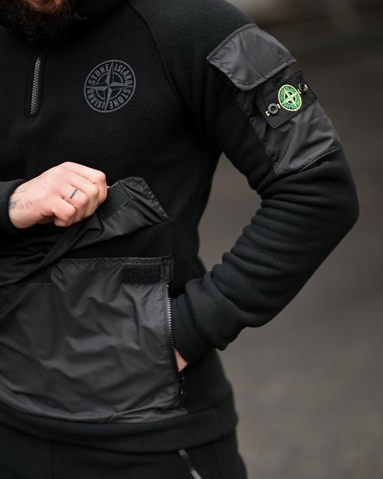 Стильный спортивный костюм мужской, спортивний костюм зимовий чорний