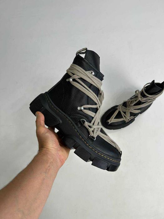 Rick Owens Dr.Martens Mega Lace Boot черевики чорні 43 DRKSHDW ботинки