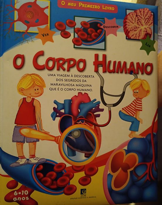 Livro para crianças sobre o corpo humano