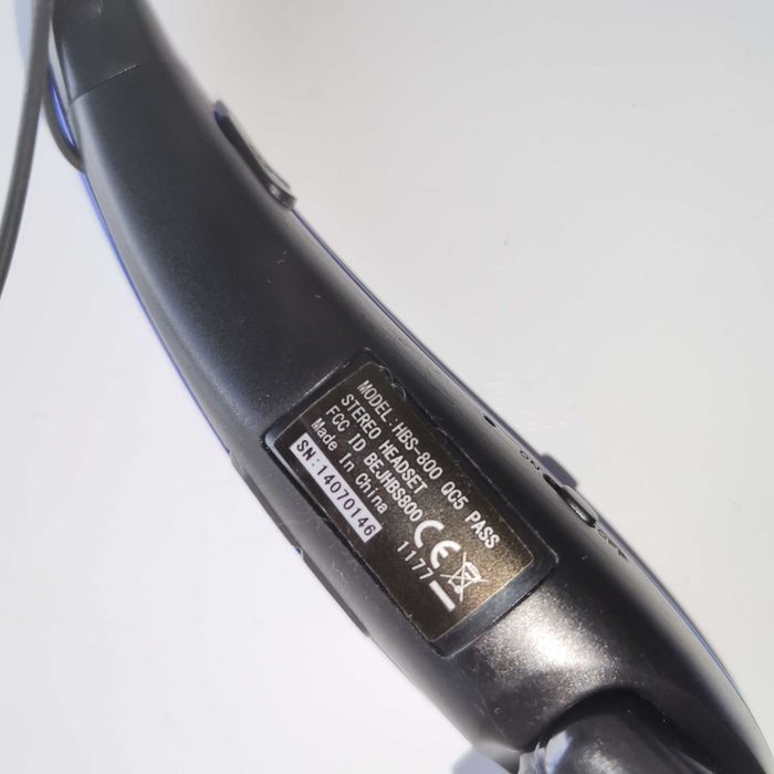 Headset fones Bluetooth azul