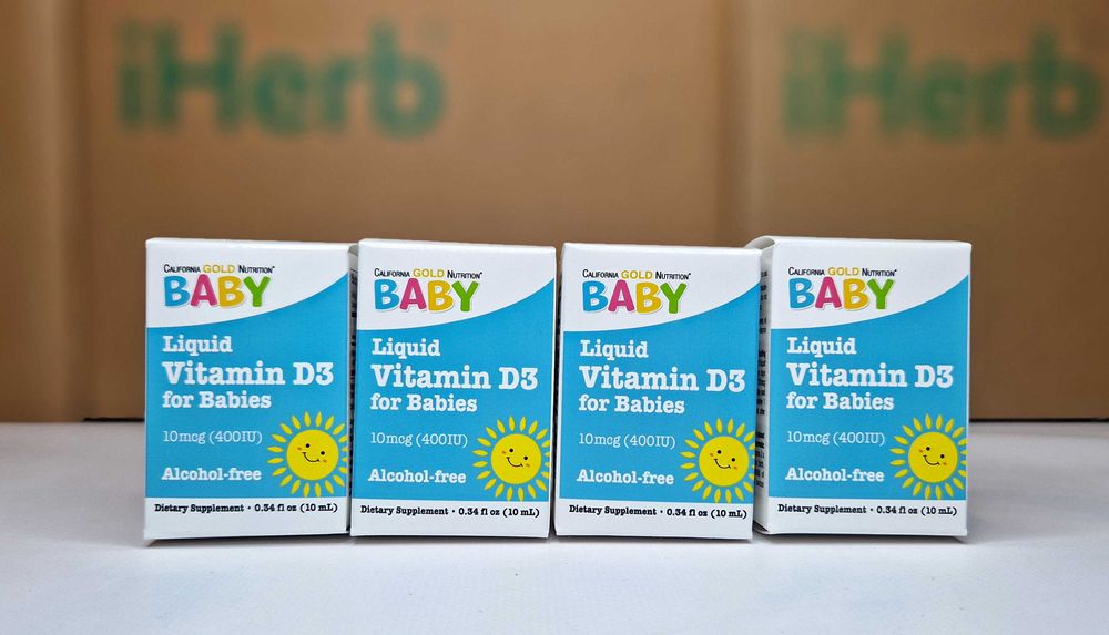 Baby D3 California Gold Nutrition - вітамін Д для дітей, дитячий Д3