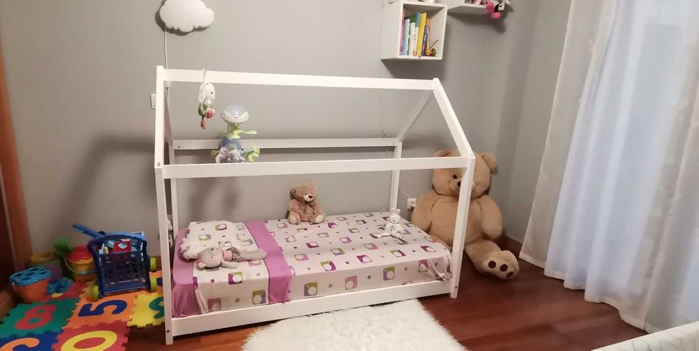 Cama criança Montessori + colchão de sonho