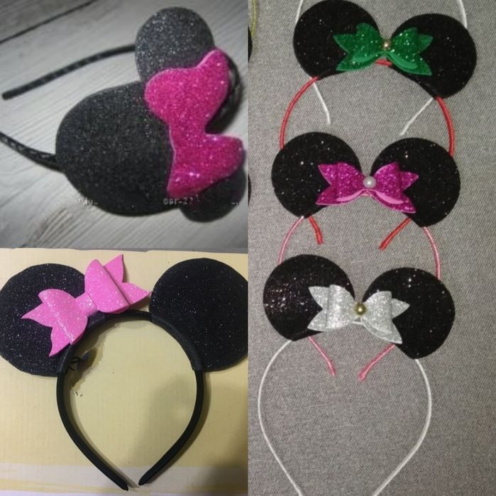 Ободок,Обруч Йолка,Лиса,Божа коровка,Мікі Маус, Морозиво, Жабка,Бджілк