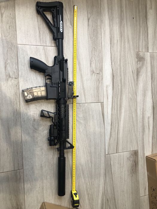 Профессиональный игрушечный автомат М4А1 на орбизах,PRO гель бластер