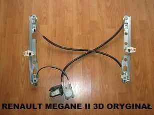 Podnośnik Mechanizm Szyby Renault Megane II 2 3d Przód Lewy 2002-2008 [5a]