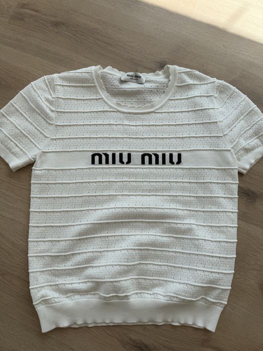 Bluzka miu miu biala