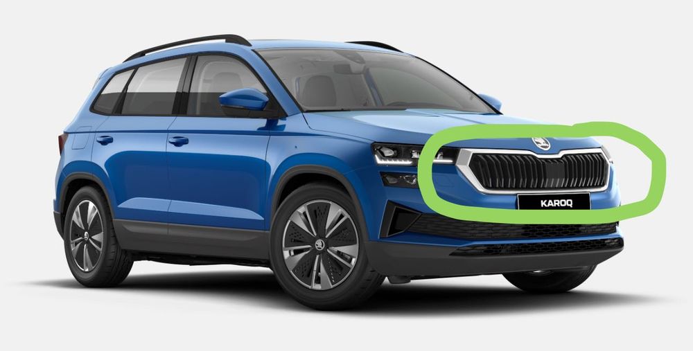 Декоративна накладка решітки бамперу SKODA KAROQ