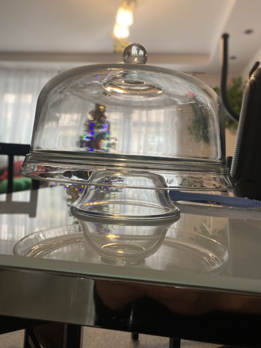 Patera na tort ciasto z kloszem krosno