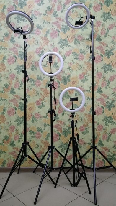 Набор блогера Тик-Тока 4в1 Штатив 2м,Лампа 26см,держатель для телефона