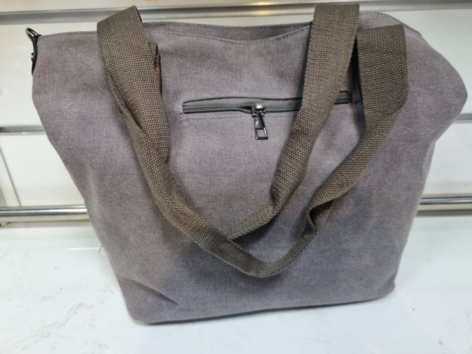 Torebka damska szara shopper