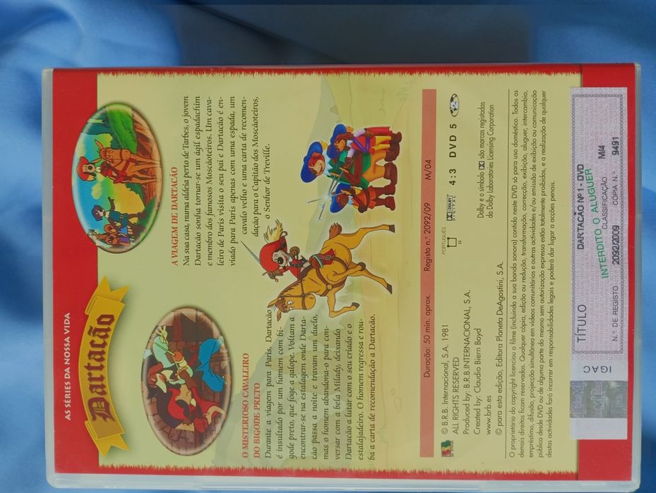 Coleção de DVD's Dartacão  desenho animado