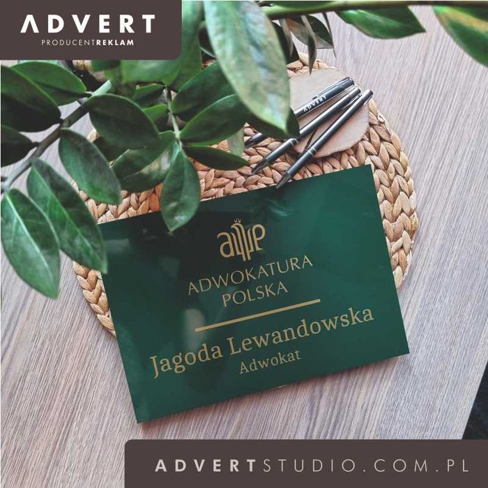 tablica kancelaria 40x30 cm szyld kancelaryjny reklama adwokat