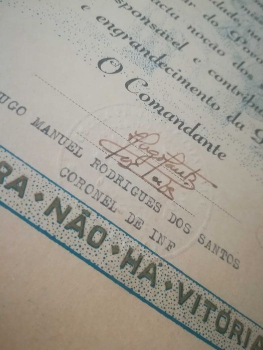 Escola prática de infantaria Diploma