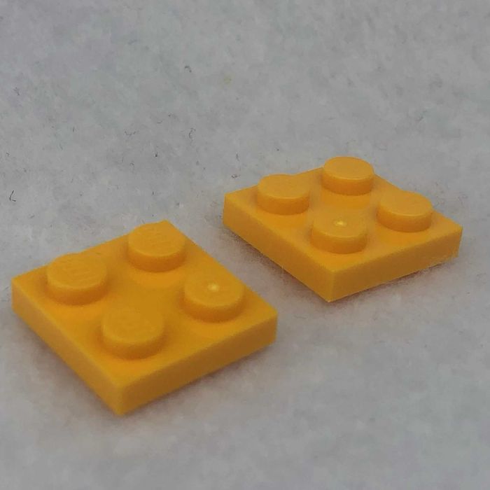 LEGO płytka 2x2 jasny pomarańczowy 6003033 4645047 4243776 3022