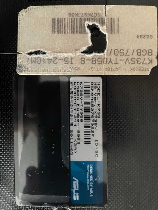 Asus K73SV i5 Laptop