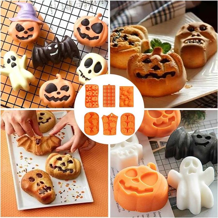 ZOOMPIL - 6 moldes de silicone Halloween (NOVO)