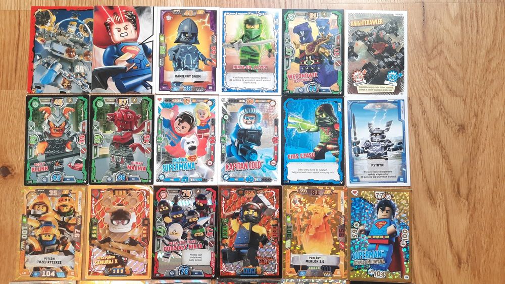 29 kart Lego Ninjago, Nexo Knights i Batman
