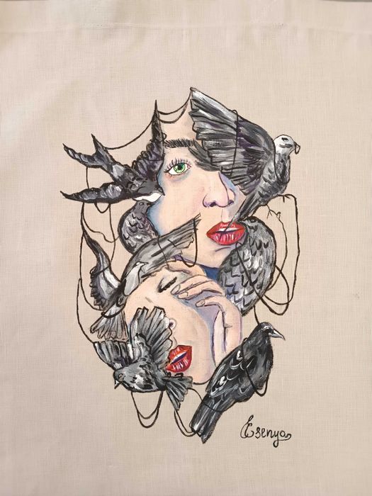 Tote Bag Pintado à mão