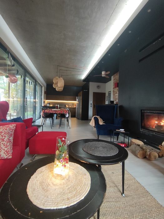 Dom domek weekend Święta jacuzzi sauna balia kominek