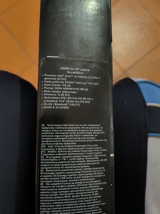 Sprzedam laptop gemingowy HP omen