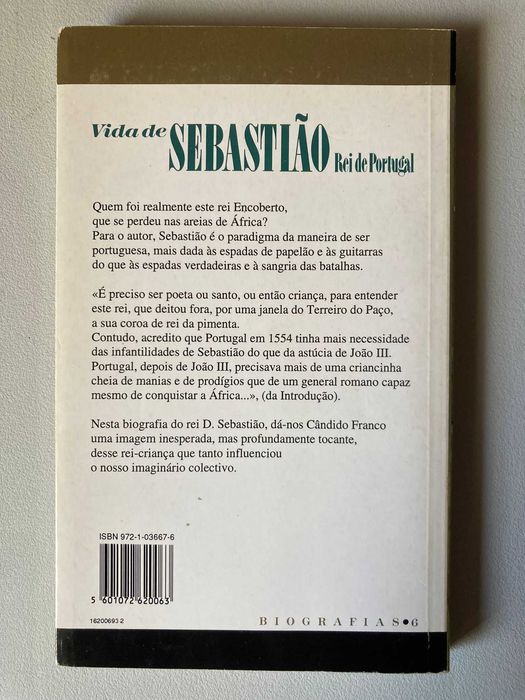 Vida de Sebastião: Rei de Portugal, de António Cândido Franco