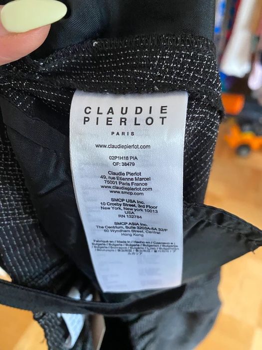 Claudie Pierlot eleganckie spodnie garniturowe