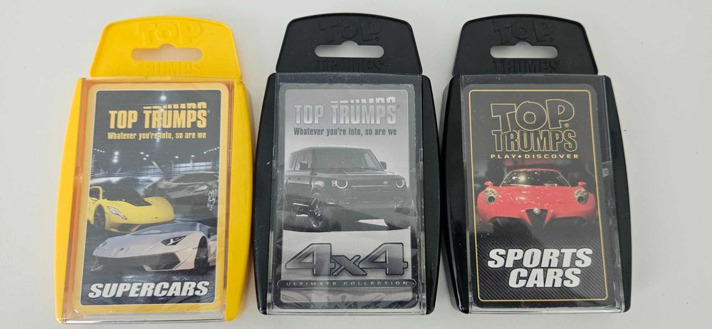 Cartas carros TOP TRUMPS (Em inglês)