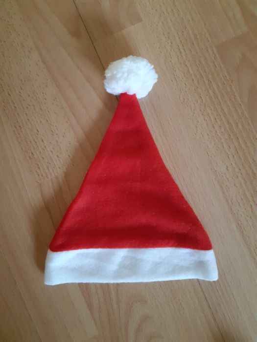 Czapka mikołajowa 40cm obwód 0- 3 mce