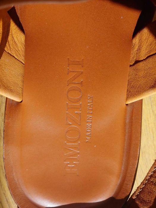 Кожаные мужские босоножки . Италия.