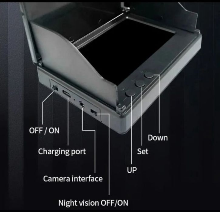 Câmara para cana de pesca com LCD