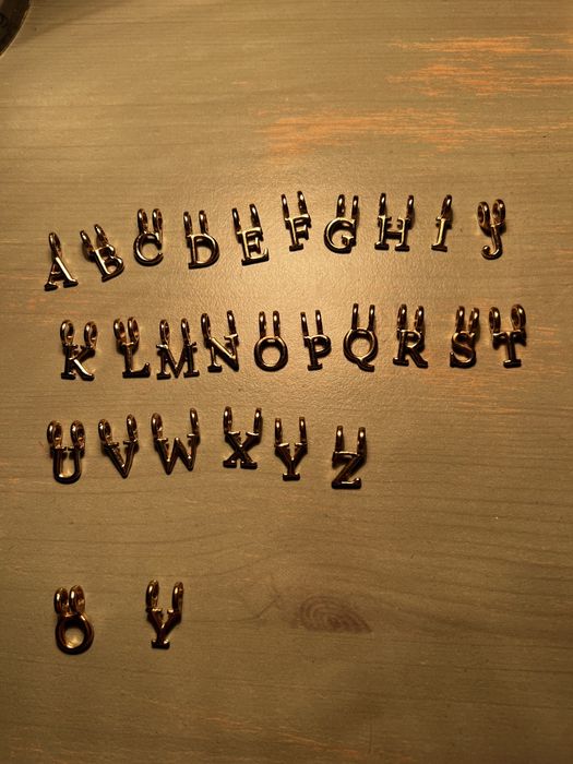 Naszyjnik alfabet złoty