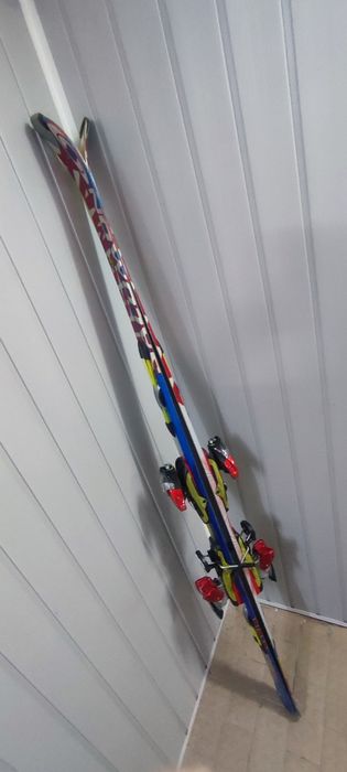 Лижі гірські Salomon Crossmax 185 см комплект з чохлом і палицям