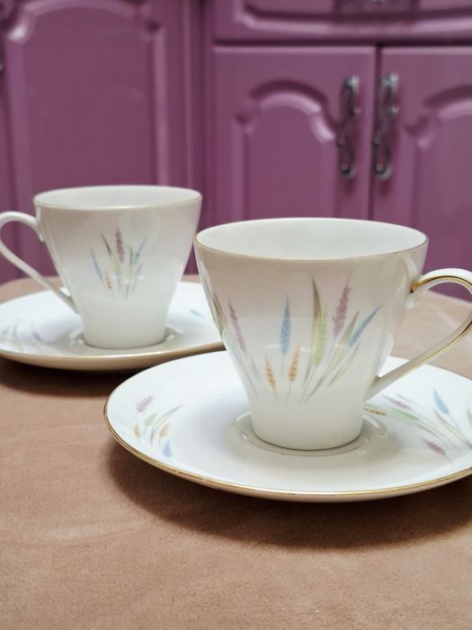 Вінтажні чайно-кавові пари Bareuther Bavaria. Німеччина